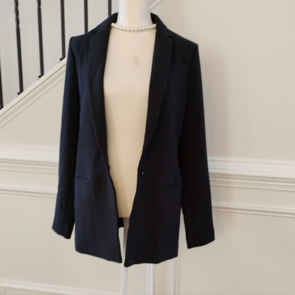 Banana Republic Women's Black Blazer Sz-10 - Picture 3 of 13